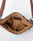 American Darling Cross Body Hand Tooled Saddle Blanket Genuine Leather Women Bag Western Handbag Purse