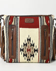 American Darling ADBGZ703 Crossbody Hand Tooled Saddle Blanket Genuine Leather Women Bag Western Handbag Purse