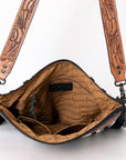 American Darling ADBGZ705 Crossbody Hand Tooled Saddle Blanket Genuine Leather Women Bag Western Handbag Purse