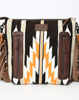 American Darling ADBGZ712 Crossbody Hand Tooled Saddle Blanket Genuine Leather Women Bag Western Handbag Purse