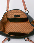 American Darling Tote Hand Tooled Saddle Blanket Genuine Leather Women Bag Western Handbag Purse