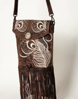 American Darling ADBGZ638A Messenger Genuine Leather Women Bag Western Handbag Purse