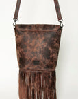 American Darling ADBGZ638A Messenger Genuine Leather Women Bag Western Handbag Purse