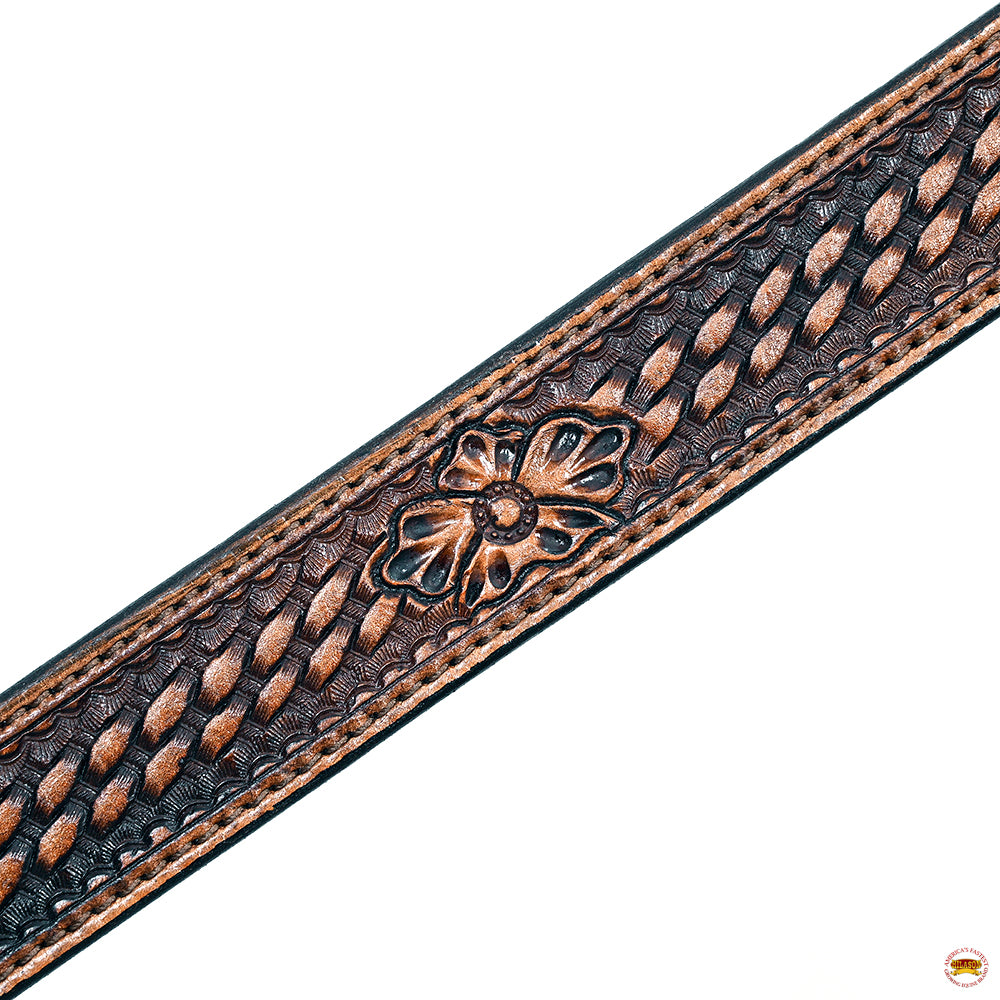 HILASON Western Horse Genuine American Leather Headstall &amp; Breast Collar Set Brown