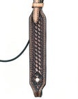 HILASON Western Horse Genuine American Leather Headstall & Breast Collar Set Brown