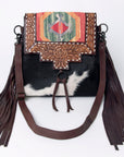 American Darling Cross Body Ii Hand Tooled Hair On Genuine Leather Women Bag Western Handbag Purse