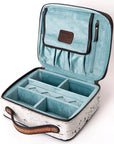 American Darling Jewelry Case Hand Tooled Hair-On Genuine Leather Women Bag Western Handbag Purse