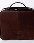 American Darling Jewelry Case Hand Tooled Hair-On Genuine Leather Women Bag Western Handbag Purse