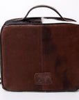 American Darling Jewelry Case Hand Tooled Hair-On Genuine Leather Women Bag Western Handbag Purse
