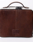 American Darling Jewelry Case Hand Tooled Hair-On Genuine Leather Women Bag Western Handbag Purse