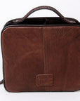 American Darling Jewelry Case Hand Tooled Hair-On Genuine Leather Women Bag Western Handbag Purse