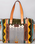 American Darling Tote Saddle Blanket Genuine Leather Women Bag Western Handbag Purse