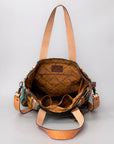 American Darling Tote Saddle Blanket Genuine Leather Women Bag Western Handbag Purse