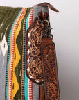 American Darling Saddle Blanket Genuine Leather Women Bag Western Handbag Purse
