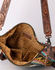 American Darling Saddle Blanket Genuine Leather Women Bag Western Handbag Purse