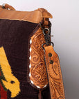 American Darling Saddle Blanket Genuine Leather Women Bag Western Handbag Purse