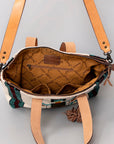 American Darling Tote Saddle Blanket Genuine Leather Women Bag Western Handbag Purse