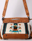American Darling Clutch Hand Tooled Hair on Genuine Leather Western Women Bag Handbag Purse | Purses for Cute