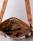 American Darling Clutch Hand Tooled Hair on Genuine Leather Western Women Bag Handbag Purse | Purses for Cute