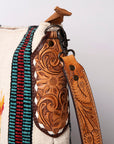 American Darling Saddle Blanket Genuine Leather Women Bag Western Handbag Purse