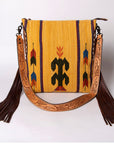 American Darling Saddle Blanket Genuine Leather Women Bag Western Handbag Purse