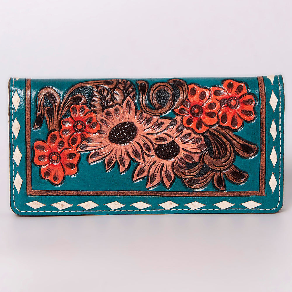 American Darling Clutch Hand Tooled Genuine Leather Women Bag Western Handbag Purse
