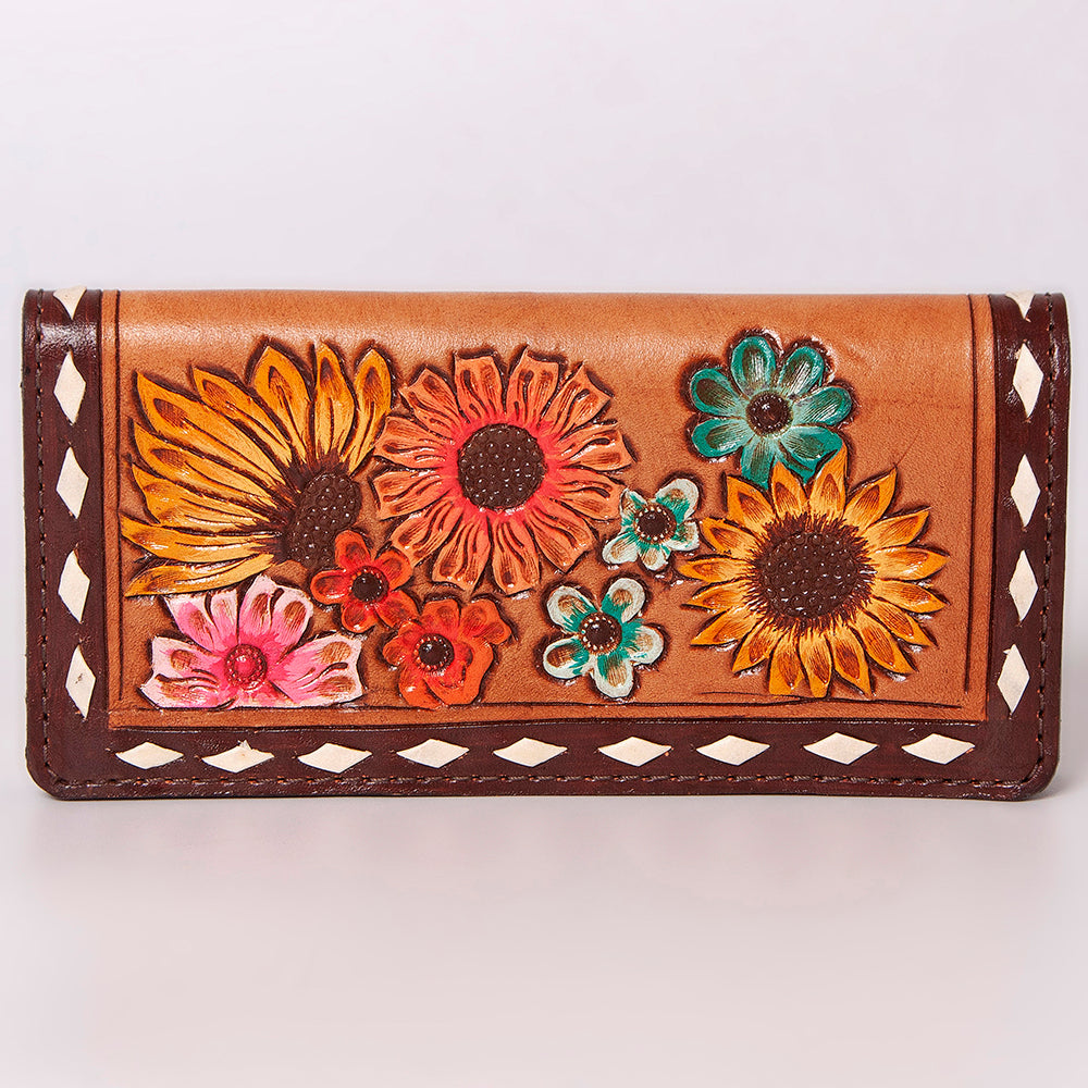 American Darling Clutch Hand Tooled Genuine Leather Women Bag Western Handbag Purse