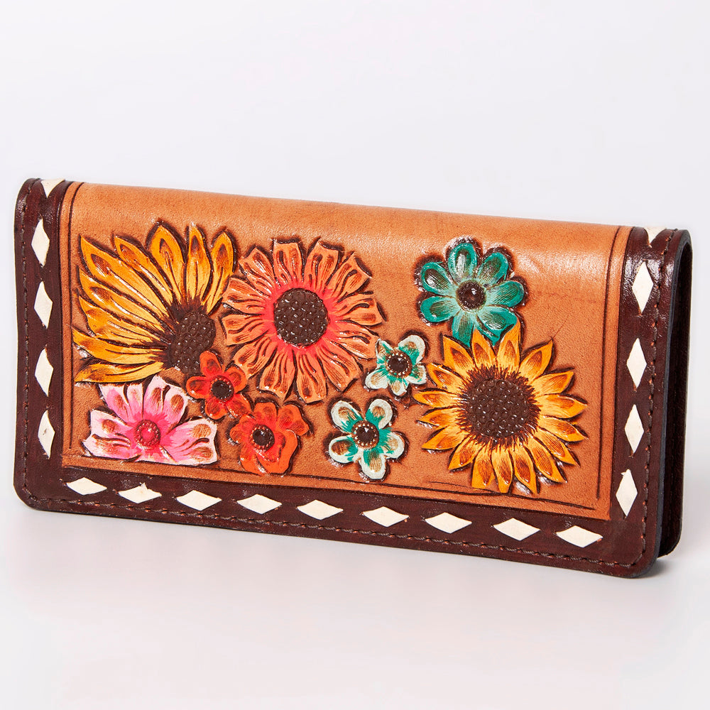 American Darling Clutch Hand Tooled Genuine Leather Women Bag Western Handbag Purse