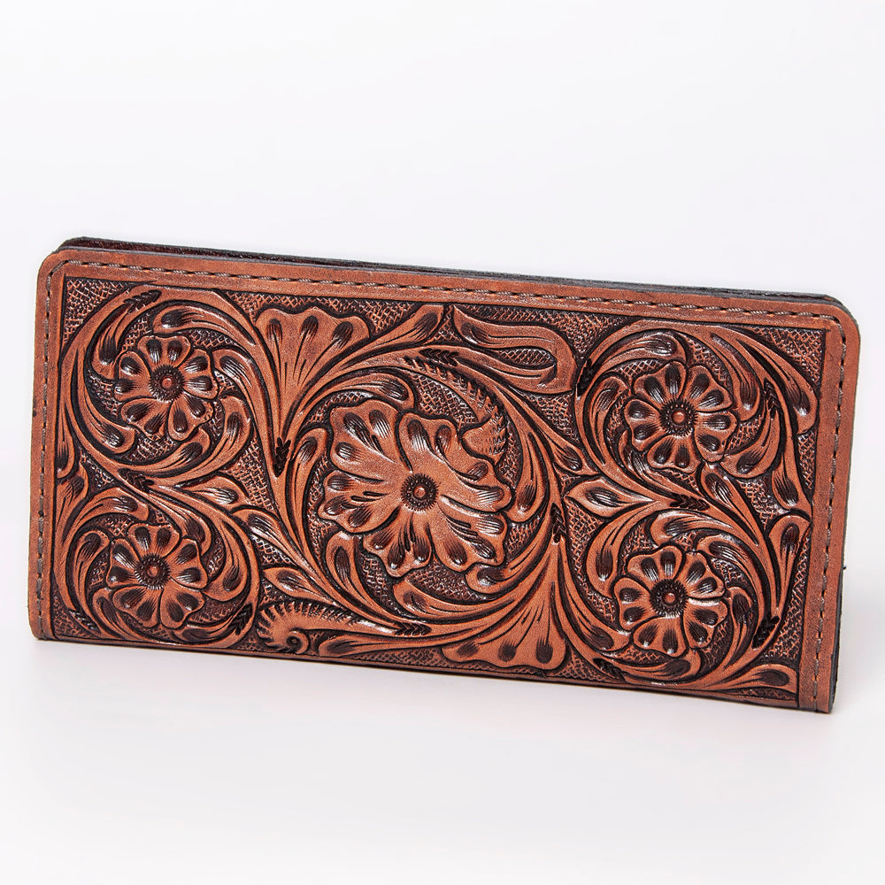 American Darling Clutch Hand Tooled Genuine Leather Women Bag Western Handbag Purse