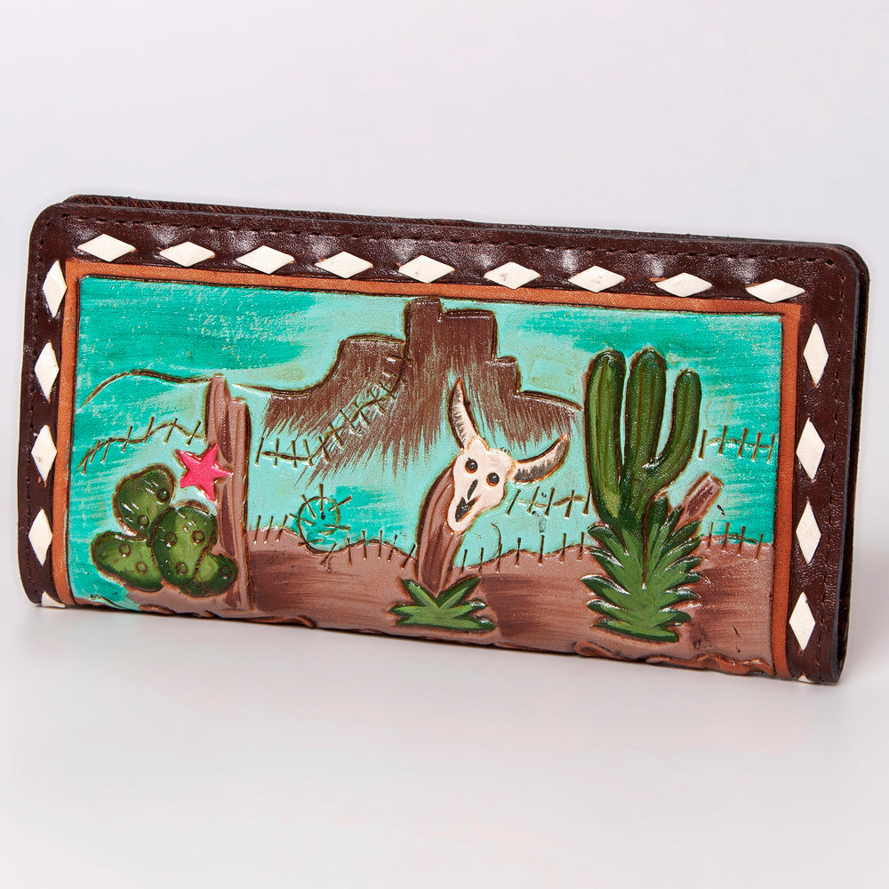 American Darling Clutch Hand Tooled Genuine Leather Women Bag Western Handbag Purse