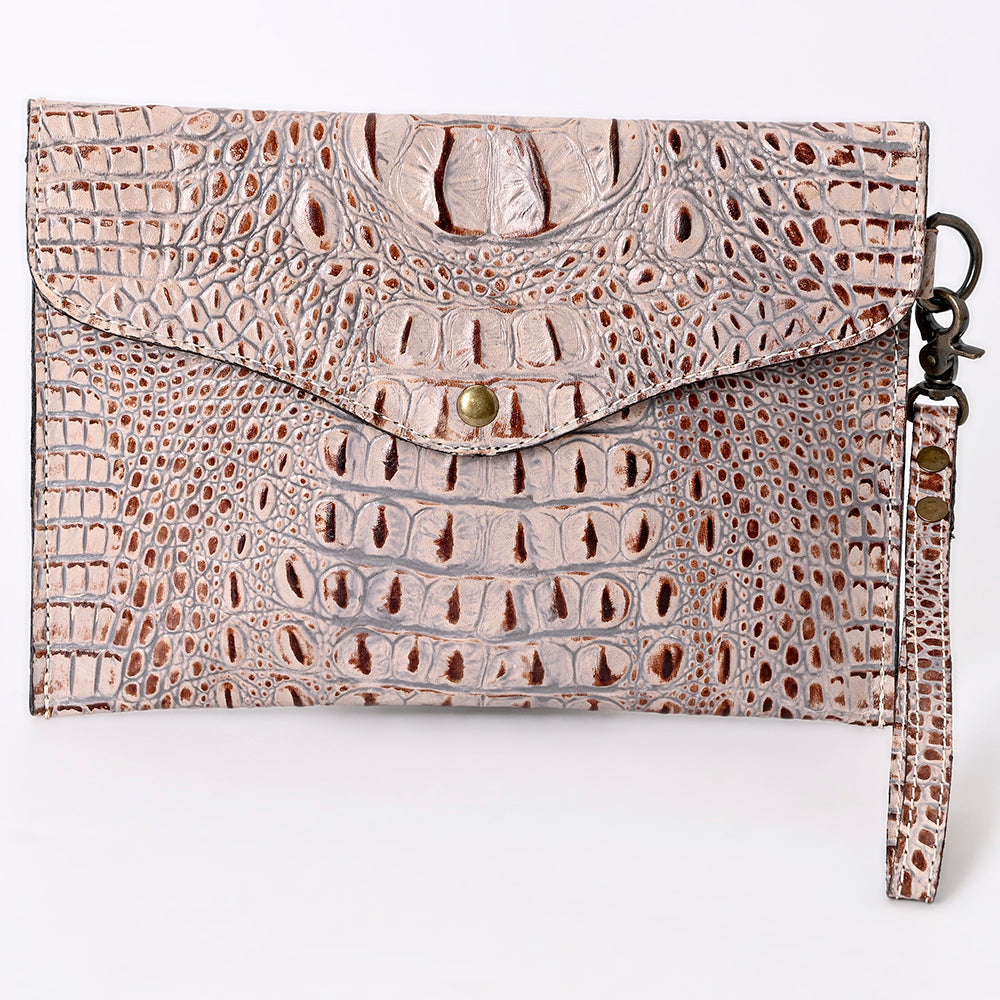American Darling Crocodile Embossed Genuine Leather Women Bag Western Handbag Purse