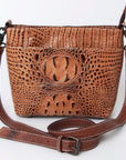 American Darling Crocodile Embossed Genuine Leather Women Bag Western Handbag Purse