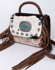 American Darling Briefcase Crocodile Embossed Hair on Genuine Leather Western Women Bag Handbag | for Cute Laptop