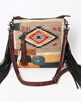 American Darling ADBG1054 Crossbody Saddle Blanket Genuine Leather Women Bag Western Handbag Purse