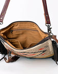 American Darling ADBG1054 Crossbody Saddle Blanket Genuine Leather Women Bag Western Handbag Purse