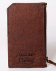 American Darling ADCCM101B Card-Holder Hair On Genuine Leather women bag western handbag purse