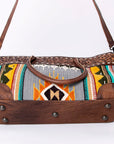 ADBG835F American Darling Hand Tooled Saddle Blanket Genuine Leather Women Bag Western Handbag Purse
