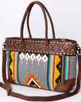 ADBG835F American Darling Hand Tooled Saddle Blanket Genuine Leather Women Bag Western Handbag Purse