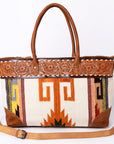 ADBG835G American Darling Hand Tooled Saddle Blanket Genuine Leather Women Bag Western Handbag Purse