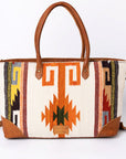 ADBG835G American Darling Hand Tooled Saddle Blanket Genuine Leather Women Bag Western Handbag Purse