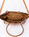 ADBG835G American Darling Hand Tooled Saddle Blanket Genuine Leather Women Bag Western Handbag Purse
