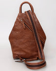 American Darling Backpack Hand Tooled Hair on Leather Western Women Bag | for Laptop School Purse Travel