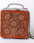 American Darling Hand Tooled Hair On Genuine Leather Women Bag Western Handbag Purse