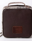 American Darling Hand Tooled Hair On Genuine Leather Women Bag Western Handbag Purse