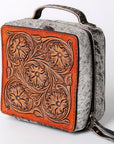 American Darling Hand Tooled Hair On Genuine Leather Women Bag Western Handbag Purse