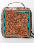 American Darling Hand Tooled Hair On Genuine Leather Women Bag Western Handbag Purse
