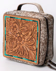 American Darling Hand Tooled Hair On Genuine Leather Women Bag Western Handbag Purse