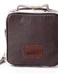 American Darling Hand Tooled Hair On Genuine Leather Women Bag Western Handbag Purse