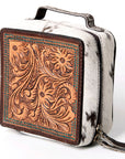 American Darling Hand Tooled Hair On Genuine Leather Women Bag Western Handbag Purse