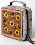 American Darling Hand Tooled Hair On Genuine Leather Women Bag Western Handbag Purse